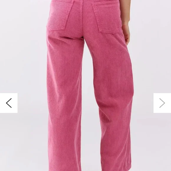 BDG from Urban Outfitters- Vibrant Pink Corduroy Trousers. Wide Leg - Picture 2 of 9